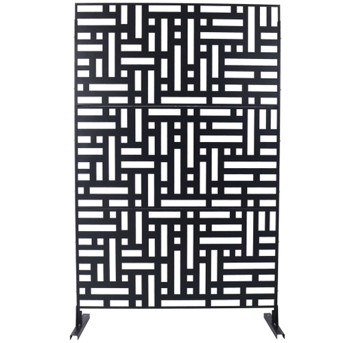 Decorative Freestanding Metal Privacy Screen For Indoor & Outdoor Use