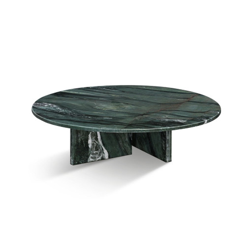Diamond - Marble Coffee Table, Living Room Centerpiece, Genuine Stone - Green