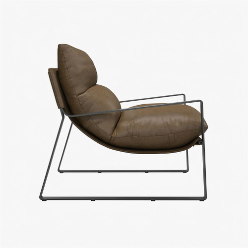 Gatsby - Upholstered Sling Accent Chair - Camel