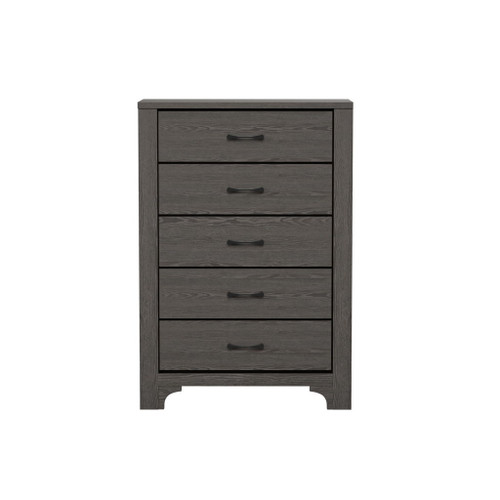 5 Drawer Dresser - Gray / Brown