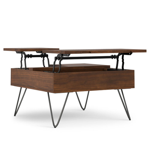 Hunter - Square Lift Top Coffee Table - Walnut