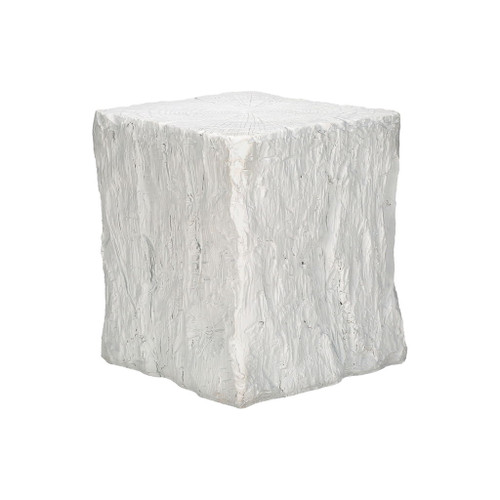 Square Accent Table, Indoor Outdoor - White
