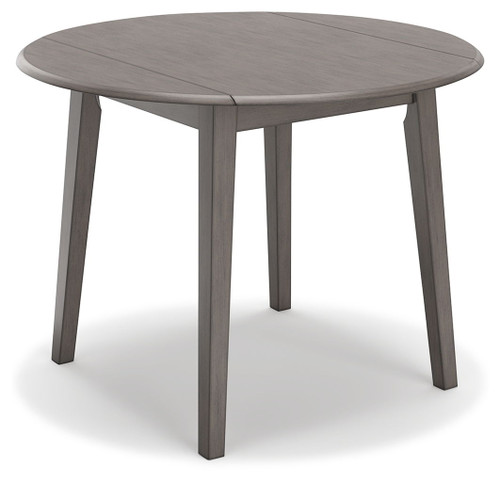 Shullden - Round Drm Drop Leaf Table - Gray