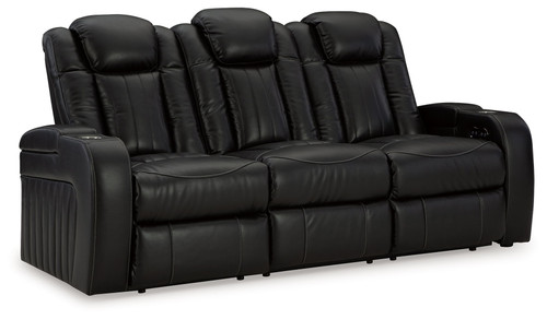 Caveman Den - Power Reclining Sofa With Adj Headrest - Midnight