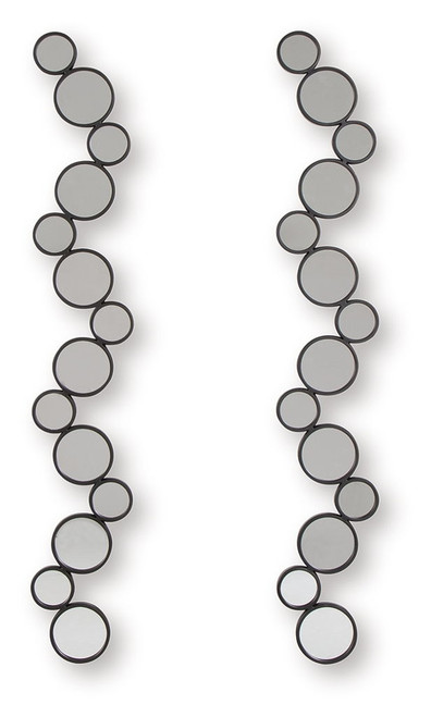 Vinler - Accent Mirror Set (Set of 2) - Black