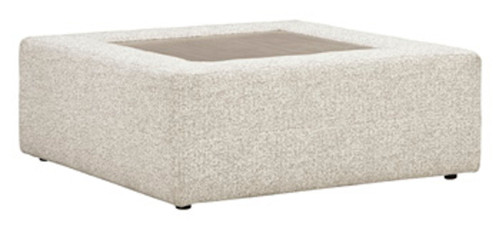 Ashbourne Estate - Oversized Accent Ottoman - Snowstone
