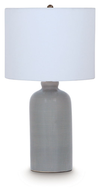Wimlow - Ceramic Table Lamp - Gray Blue