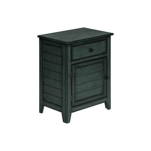 Accent Table With Storage Drawer - Blue