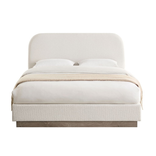 Linton - Upholstered Platform Bed With Curved Headboard