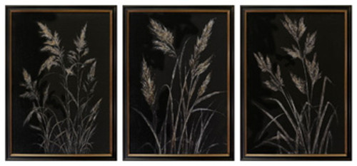 Janisburg - Wall Art Set (Set of 3) - Black / White / Brown