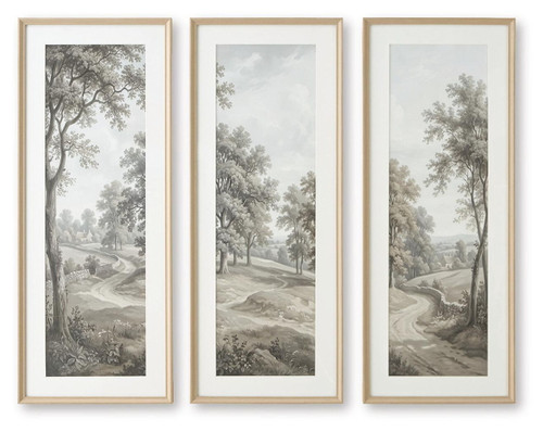 Dixonburg - Wall Art Set (Set of 3) - Taupe / Gray