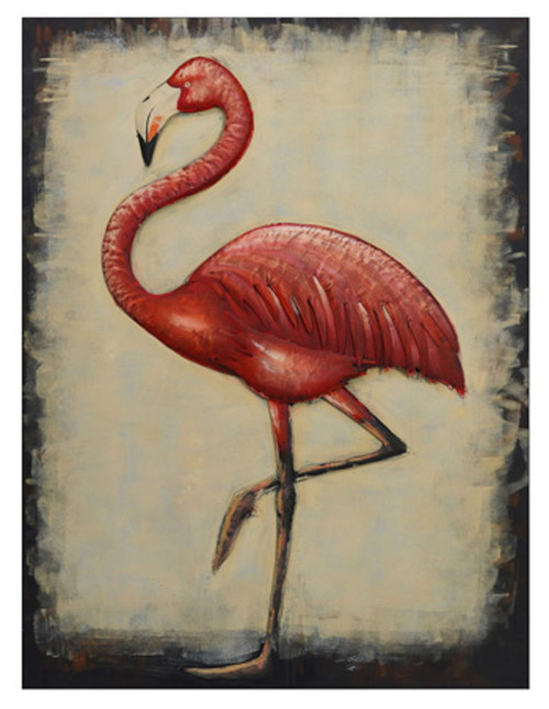 Finnridge - Indoor/Outdoor Wall Decor - Pink / Beige / Black