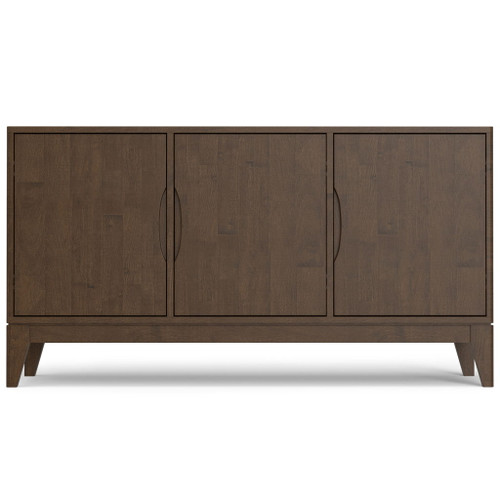 Harper - 3 Door Sideboard Buffet / Storage Cabinet - Walnut Brown