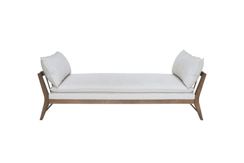 Daybed With Strap Detail - White