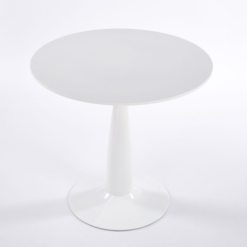 Pedestal Table, Round For Kitchen - White