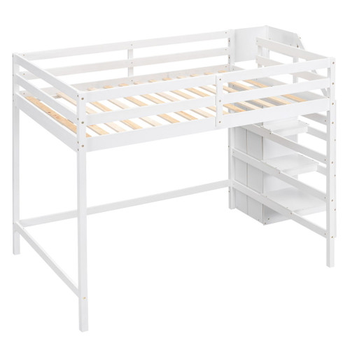 Loft Bed With Built In Storage Wardrobe And Staircase