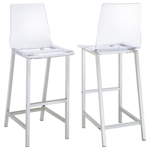 Bar Stools (Set of 2) - Clear