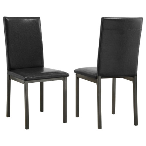 Upholstered Side Chair (Set of 2) - Black