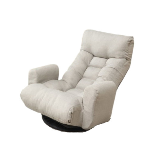 Modern With Metal Frame Swivel Game Lounge Chair With Adjustable Headrest And Waist Support, 360 Degree Rotatable Leisure Chair For Living Room - Gray