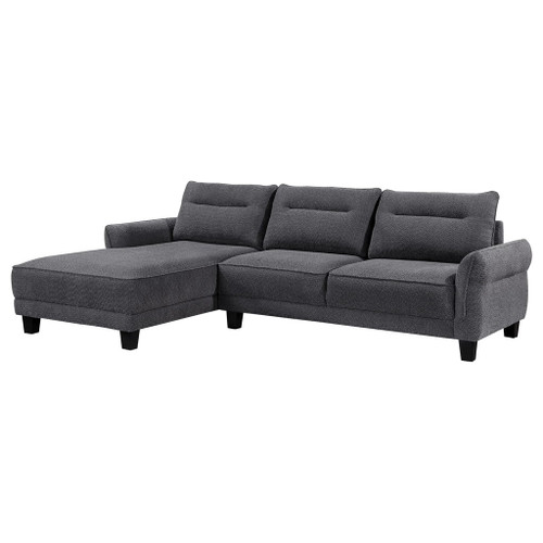 Verona - Loose Back Sectional Sofa - Gray