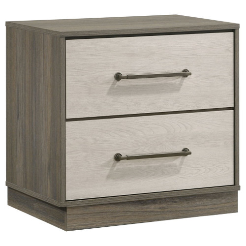 Edmondson - 2 Drawer Nightstand - Gray