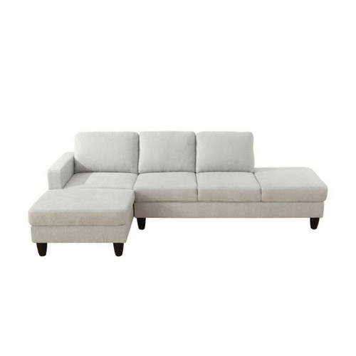 L - Shaped Sectional Sofa With Chaise & Ottoman