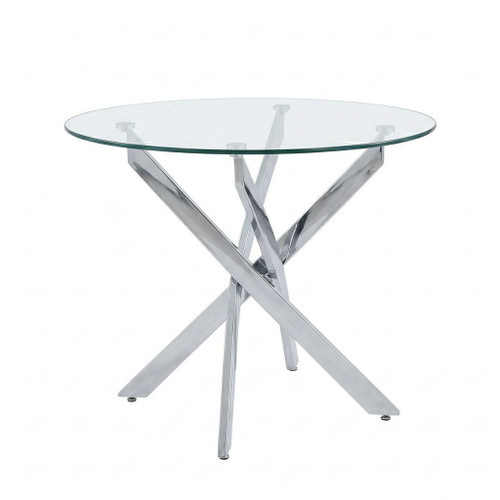 Round Dining, Kitchen Table For Dining Room - Chrome