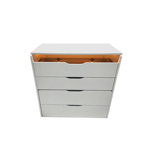 3 In 1 Vanity Desk With Flip Top Mirror, Compact Makeup Table With Glass Top And 3 Drawers For Bedroom - White