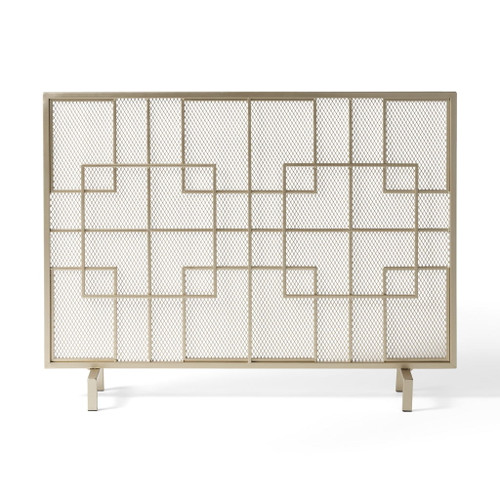 Dorothy - Modern Single Panel Iron Fire Screen