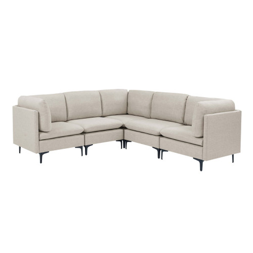Upholstered Modular Sectional With Tall Legs