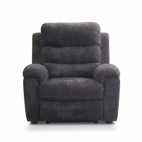 Manual Recliner Chair With 150° Recline, For Living Room - Dark Gray