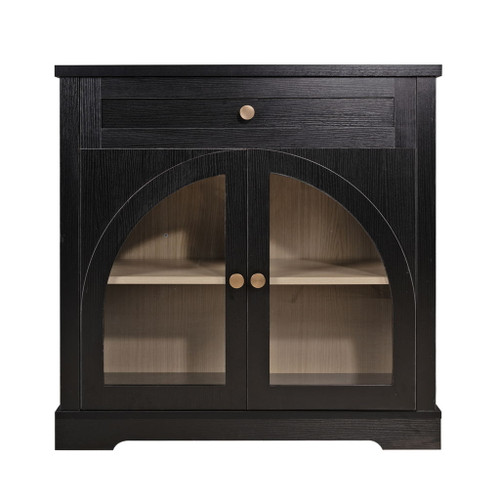 Modern Sideboard Cabinet With 1 Drawer And 2 Arched Doors