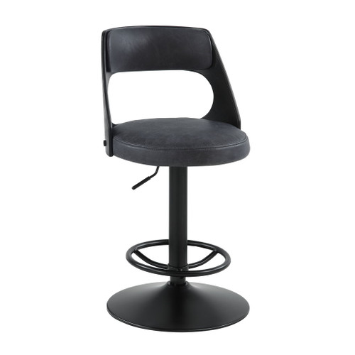 Sabi - Adjustable Stool With Swivel - Dark Brown