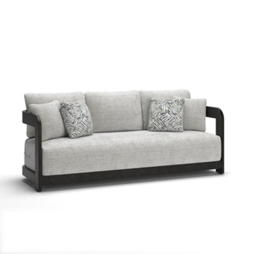 Salina Bay - Sofa With Cushion - Black / Gray