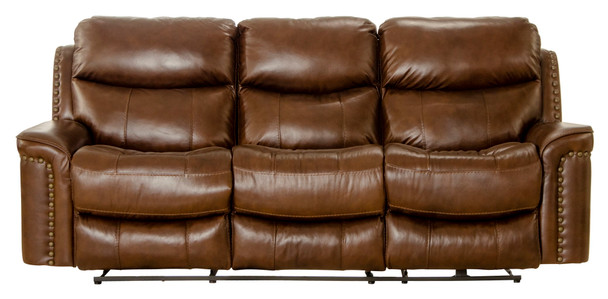 Ceretti - Power Reclining Sofa - Brown Italian Top Grain Leather Match