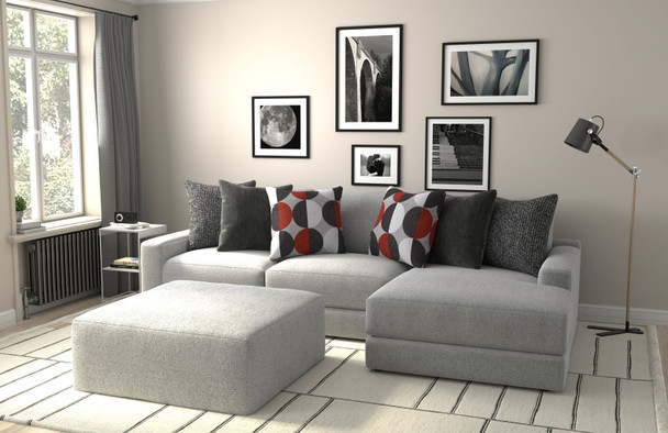 Arlo - Oversized Sofa Chaise With Cocktail Ottoman Arlo - Oversized Sofa Chaise With Cocktail Ottoman