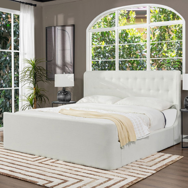 Brooks - Contemporary Tufted Shelter Platform Bed Brooks - Contemporary Tufted Shelter Platform Bed