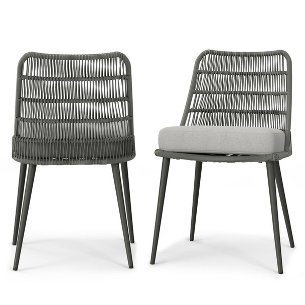 Beachside - Outdoor Dining Chair (Set of 2) - Gray Beachside - Outdoor Dining Chair (Set of 2) - Gray