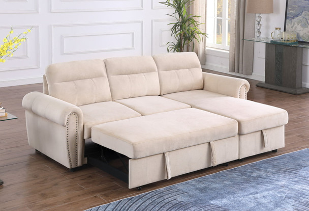 Ashton - Reversible Sleeper Sectional Sofa Chaise Ashton - Reversible Sleeper Sectional Sofa Chaise