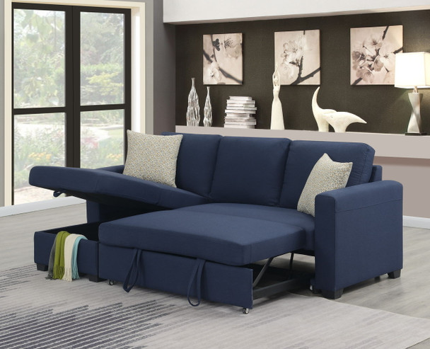 Pensole - Reversible Pop - Up Sleeper Sectional Pensole - Reversible Pop - Up Sleeper Sectional