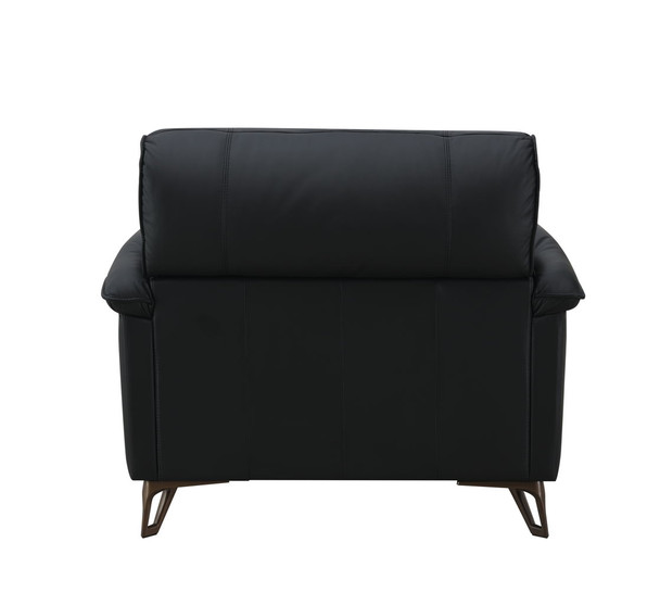 Eilene - Top Grain Leather Chair - Black Eilene - Top Grain Leather Chair - Black