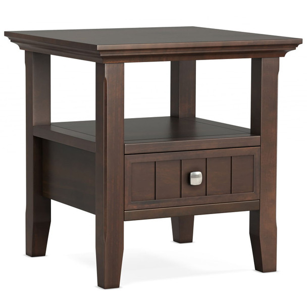 Acadian - End Table With Drawer - Brown Acadian - End Table With Drawer - Brown