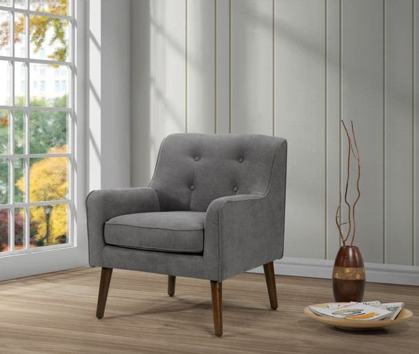 Ryder - Mid Century Modern Woven Fabric Tufted Armchair Ryder - Mid Century Modern Woven Fabric Tufted Armchair