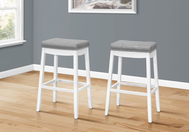 Comfortable Bar Stool, Bar Height, Saddle Seat, Transitional (Set of 2) Comfortable Bar Stool, Bar Height, Saddle Seat, Transitional (Set of 2)
