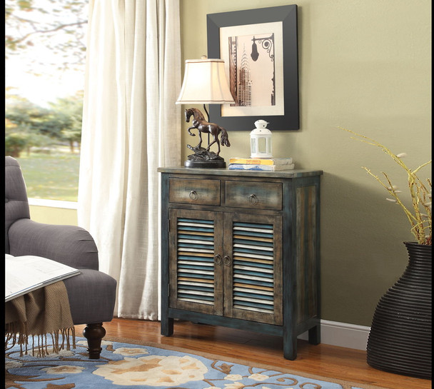 Glancio - Anqtique Console Cabinet - Oak Glancio - Anqtique Console Cabinet - Oak