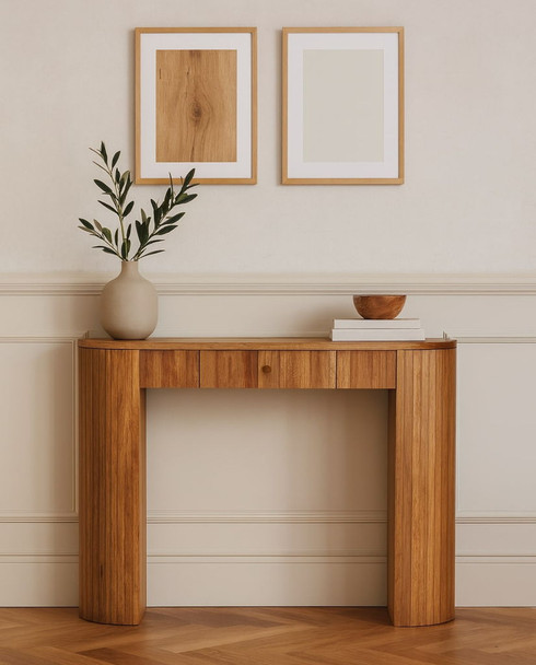 Soba - Straight Console Table - Oak Soba - Straight Console Table - Oak