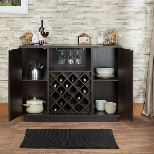 Hazen - Wine Cabinet - Espresso Hazen - Wine Cabinet - Espresso