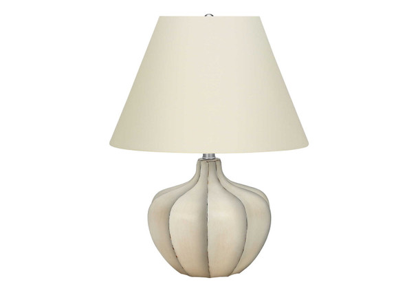 Resin Transitional Lighting, Table Lamp - Cream