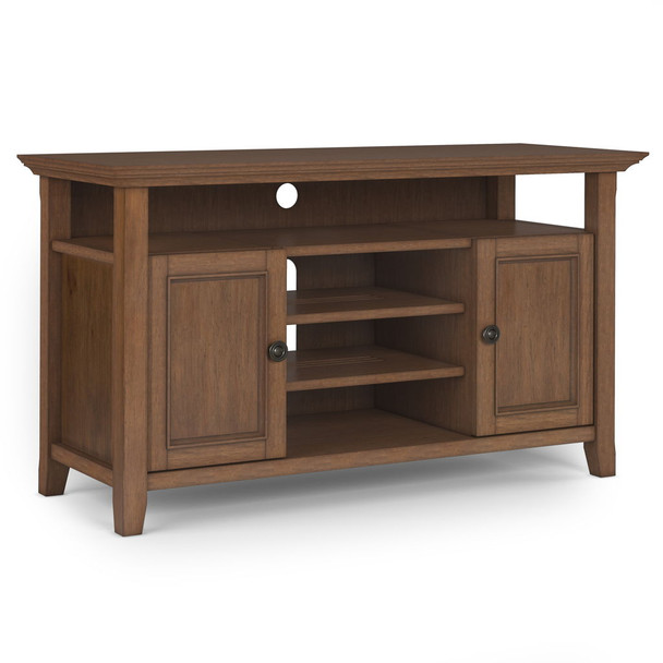 Amherst - TV Media Stand - Rustic Natural Aged Brown Amherst - TV Media Stand - Rustic Natural Aged Brown