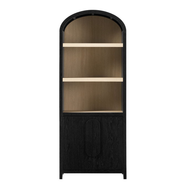 Modern 3 Shelf Open Arched Bookcase Cabinet Modern 3 Shelf Open Arched Bookcase Cabinet